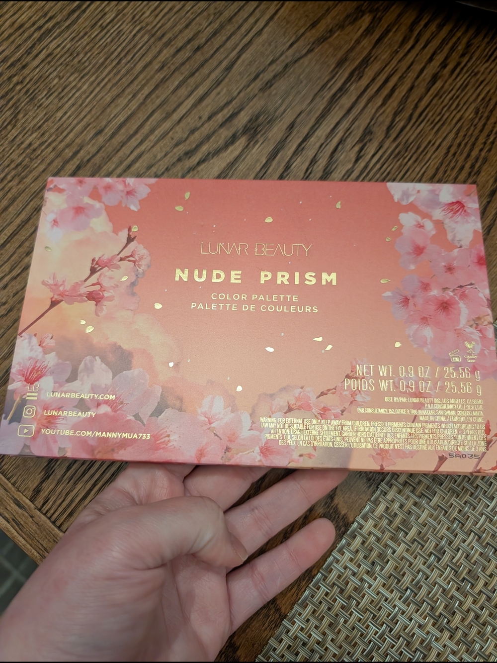 Lunar Beauty Nude Prism Eyeshadow Palette New In box lightly Swatched